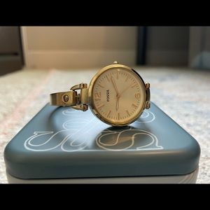 Gold Fossil Watch - women’s